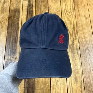 Vintage Walt Disney World Mickey Mouse Navy Blue Cotton‎ Baseball Cap Dad Hat